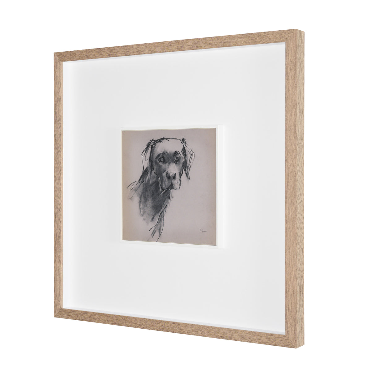Black Lab by Mercana Studio Hand-Embellished Framed Artwork Matted under Glass from Mercana - Luna Furniture