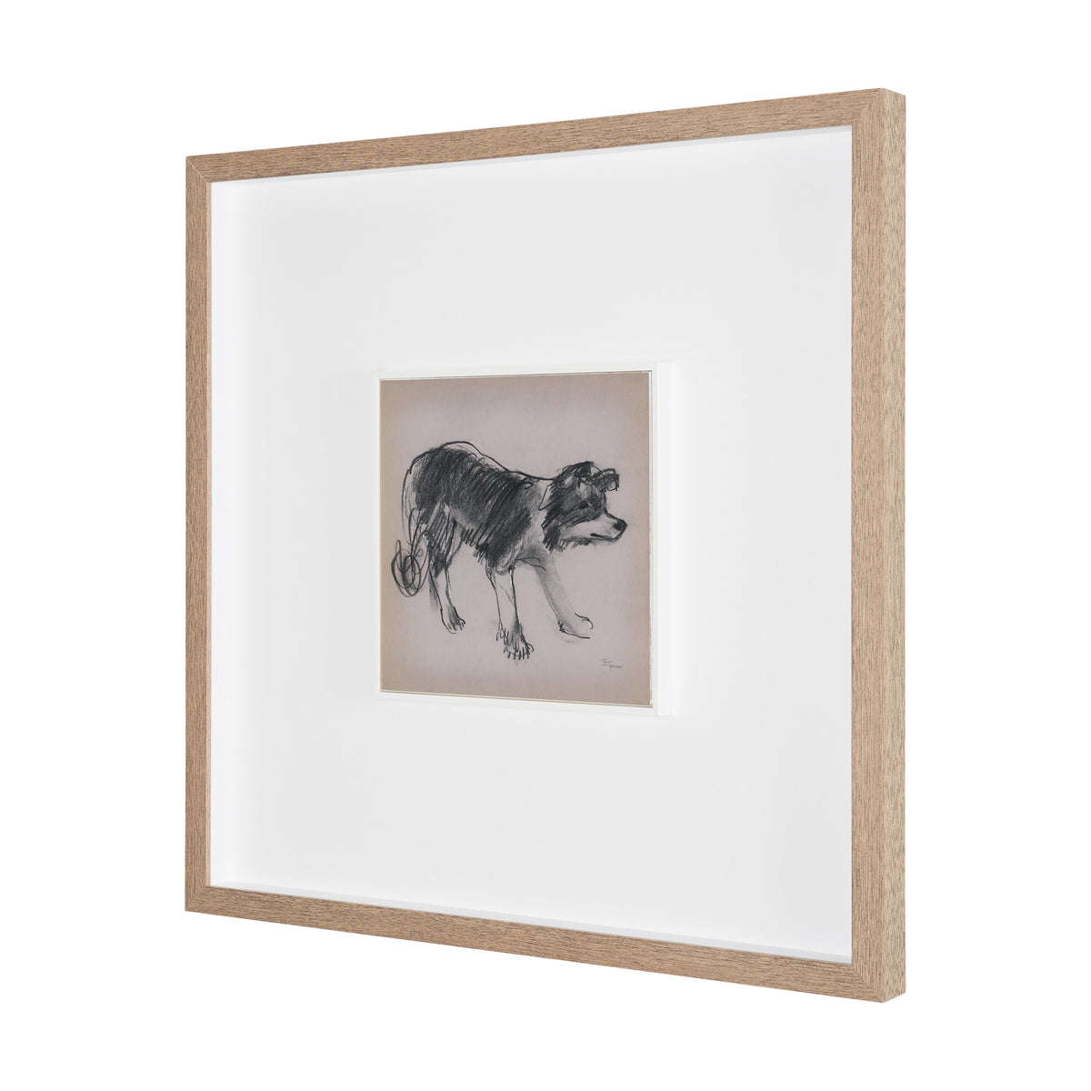 Border Collie by Mercana Studio Hand-Embellished Framed Artwork Matted under Glass