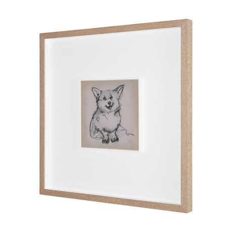 Corgi by Mercana Studio Hand-Embellished Framed Artwork Matted under Glass from Mercana - Luna Furniture