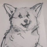 Corgi by Mercana Studio Hand-Embellished Framed Artwork Matted under Glass