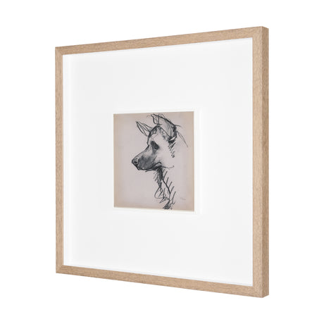 German Shepherd by Mercana Studio Hand-Embellished Framed Artwork Matted under Glass from Mercana - Luna Furniture