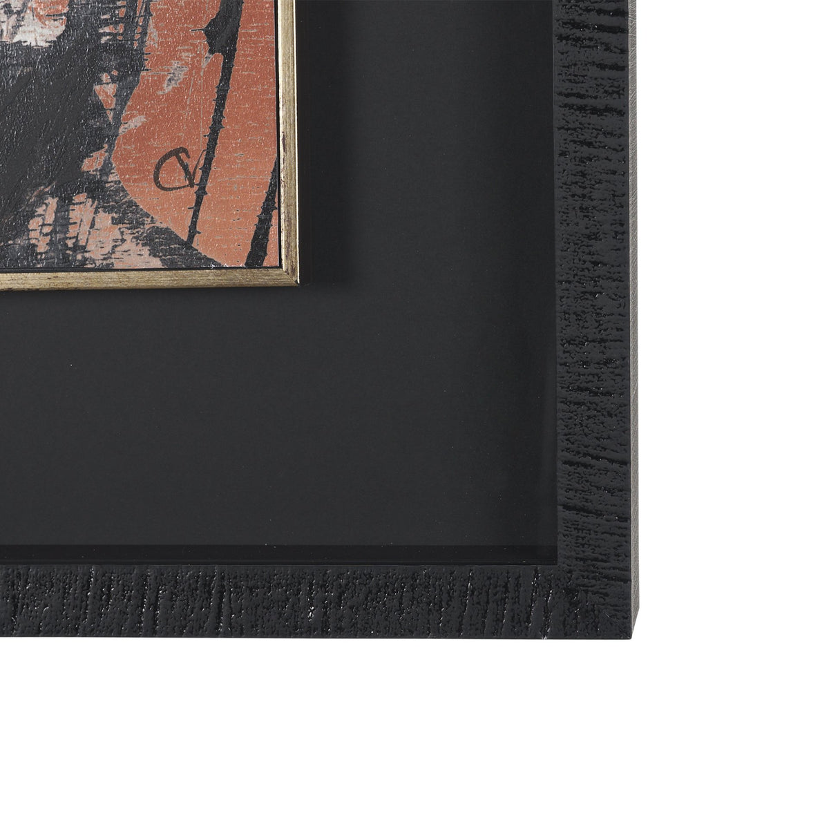 Tones of Sienna I (Set 2) by Mercana Studio Hand-Embellished Framed Artwork Matted under Glass