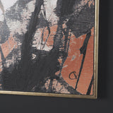 Tones of Sienna I (Set 2) by Mercana Studio Hand-Embellished Framed Artwork Matted under Glass