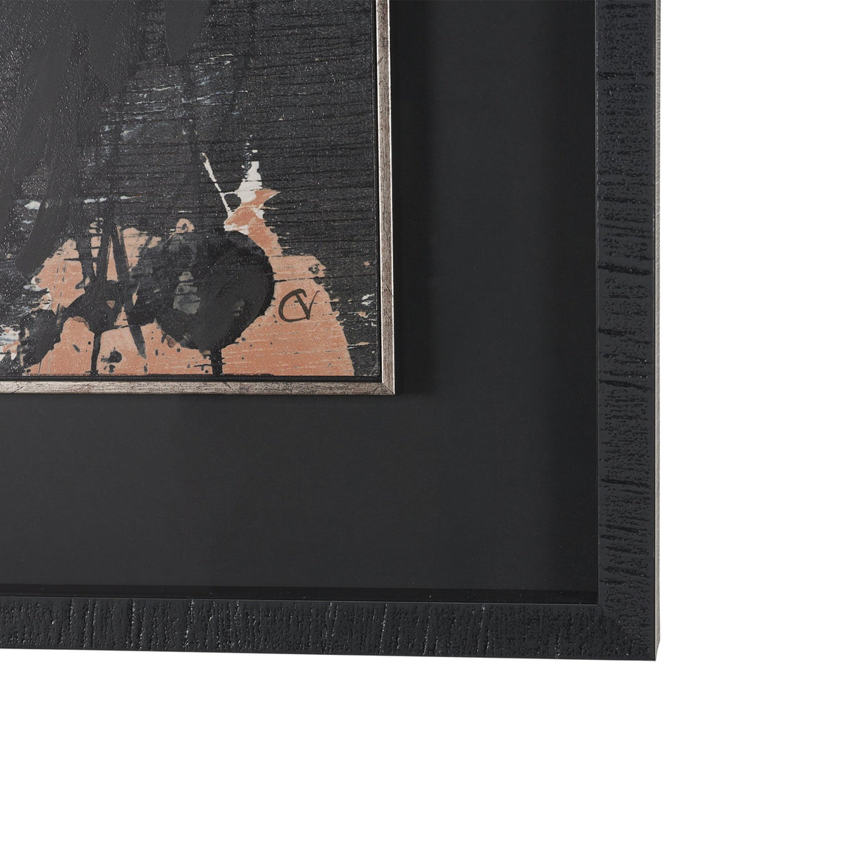 Tones of Sienna II (Set of 2) by Mercana Studio Hand-Embellished Framed Artwork Matted under Glass