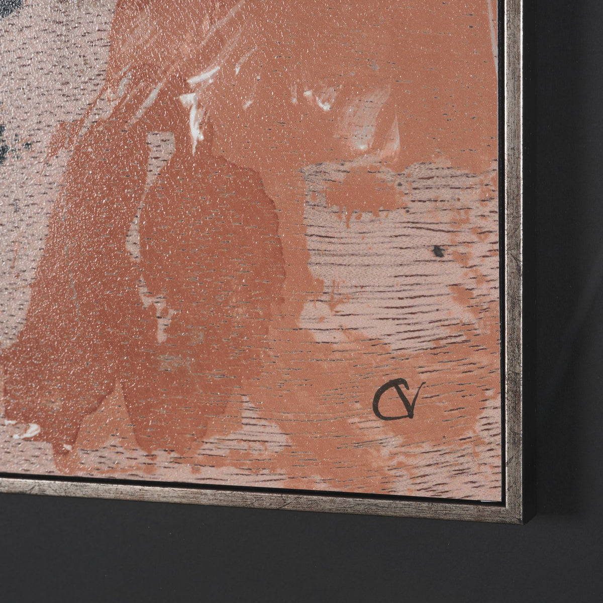 Tones of Sienna III (Set of 2)  by Mercana Studio Hand-Embellished Framed Artwork Matted under Glass