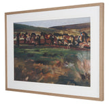 Exmoor Ponies by Sir Alfred Munnings Hand-Embellished Framed Artwork Matted under Glass