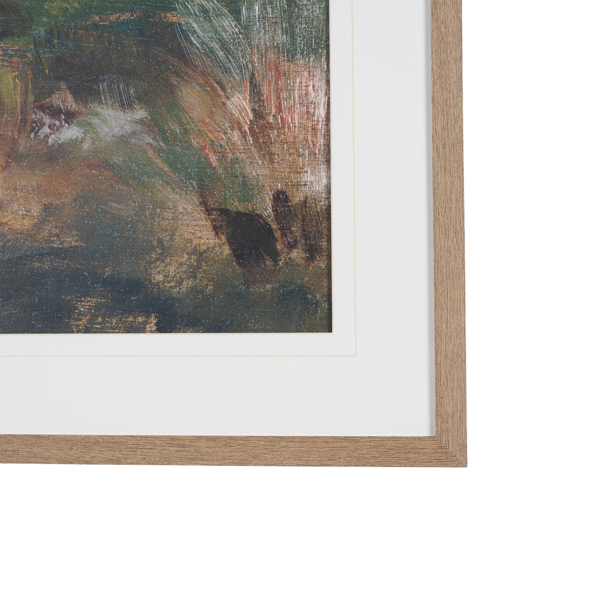 Exmoor Ponies by Sir Alfred Munnings Hand-Embellished Framed Artwork Matted under Glass