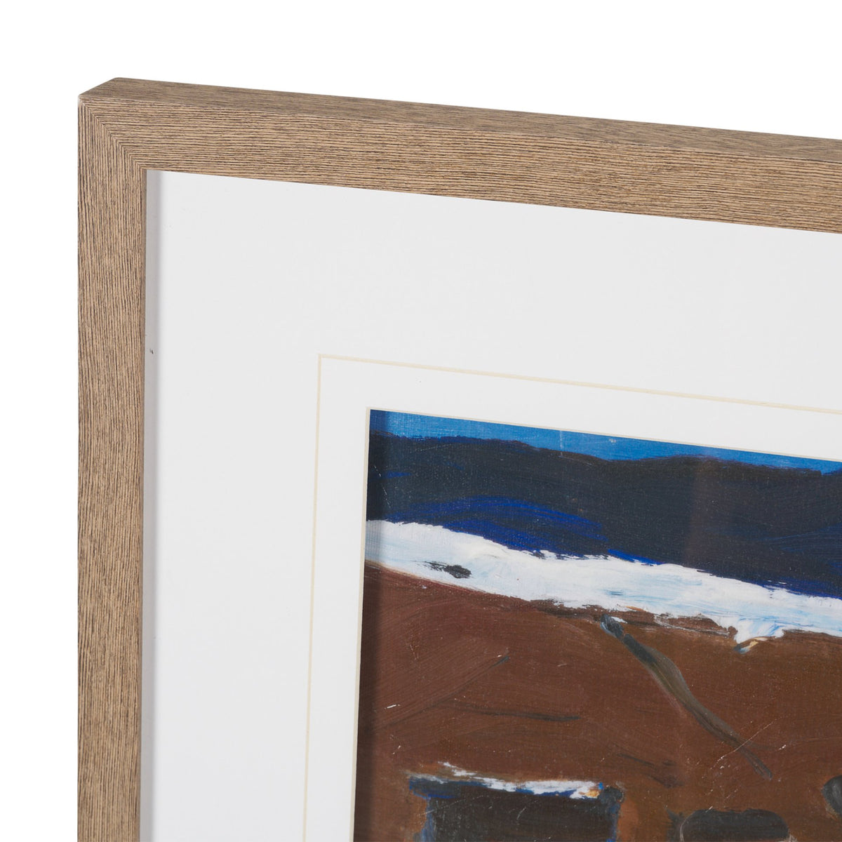 Prospector with Burros by LaVerne Nelson Black Hand-Embellished Framed Artwork Matted under Glass