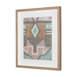 Fabric Fantasia - Maumbo by Maja Gunnarsdottir Textured Framed Artwork Matted under Glass from Mercana - Luna Furniture