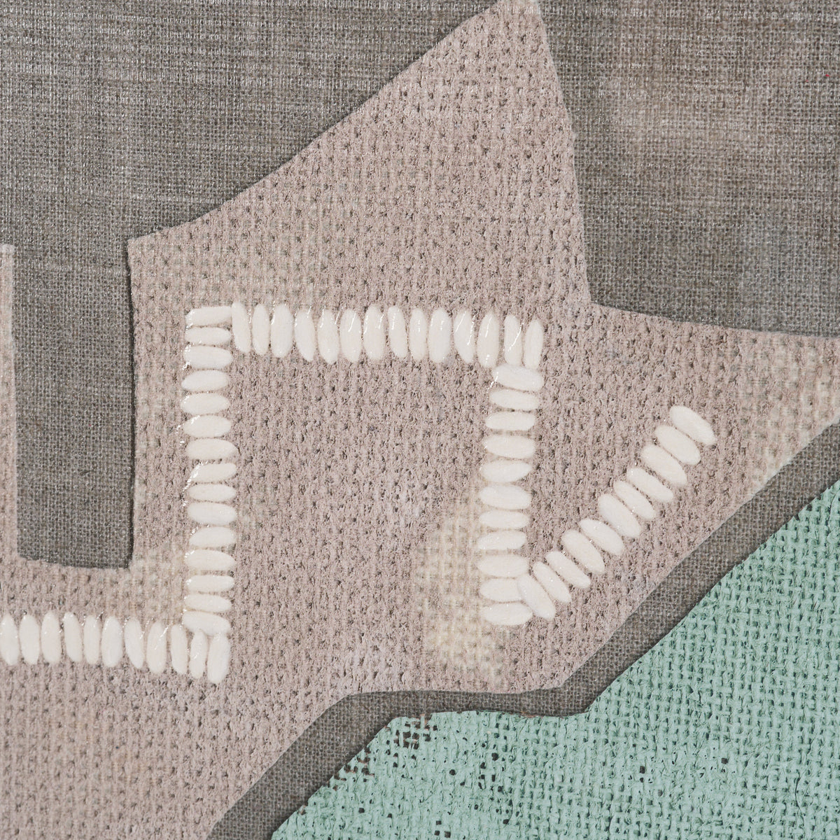 Fabric Fantasia - Maumbo by Maja Gunnarsdottir Textured Framed Artwork Matted under Glass from Mercana - Luna Furniture