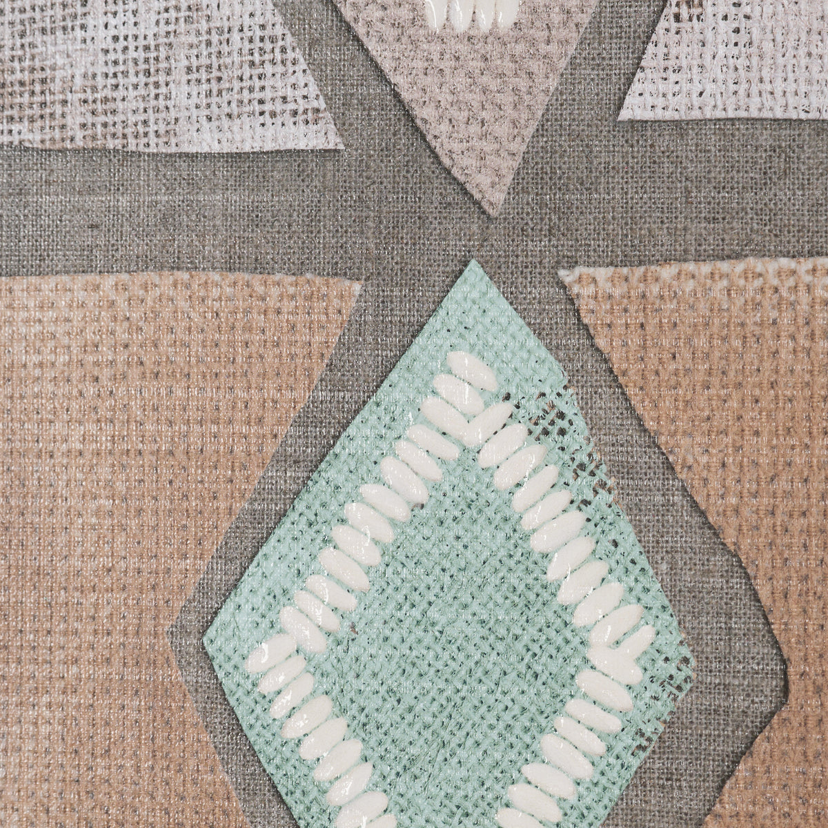 Fabric Fantasia - Maumbo by Maja Gunnarsdottir Textured Framed Artwork Matted under Glass from Mercana - Luna Furniture