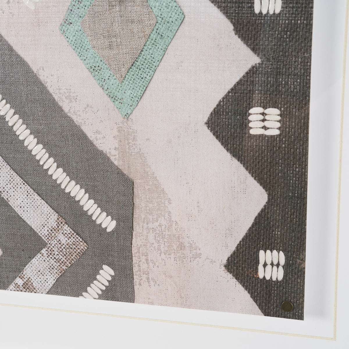 Fabric Fantasia - Mishale by Maja Gunnarsdottir Textured Framed Artwork Matted under Glass