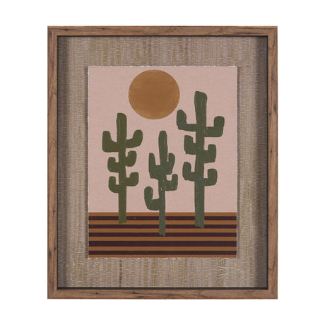 Southwestern Landscape No.3 by The Miuus Studio Textured Framed Artwork Matted under Glass from Mercana - Luna Furniture