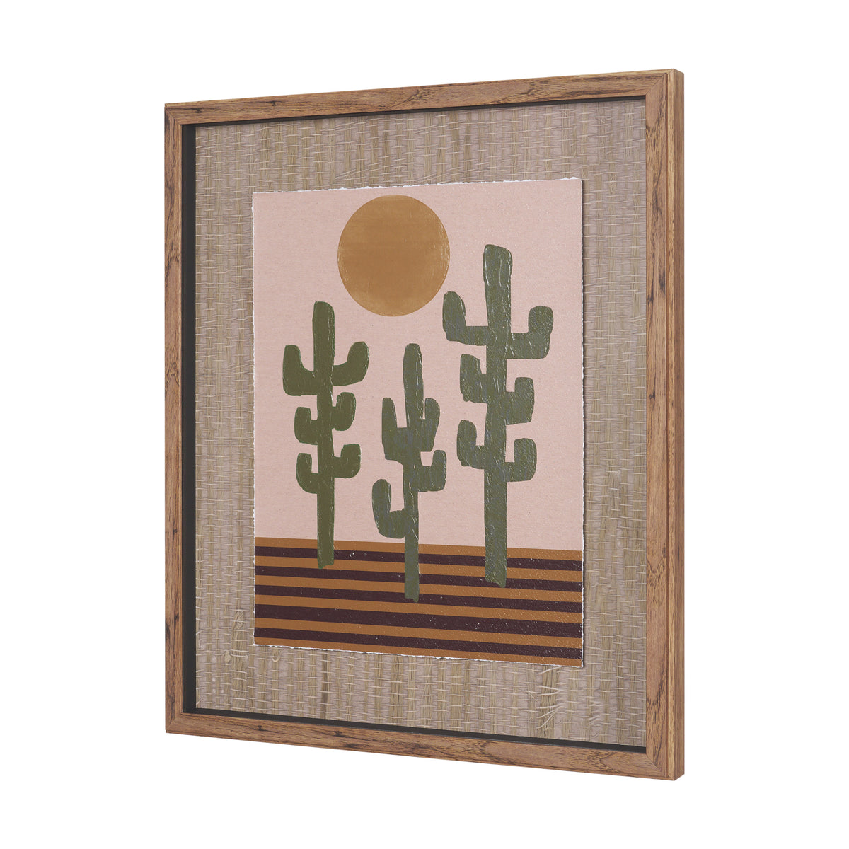 Southwestern Landscape No.3 by The Miuus Studio Textured Framed Artwork Matted under Glass from Mercana - Luna Furniture