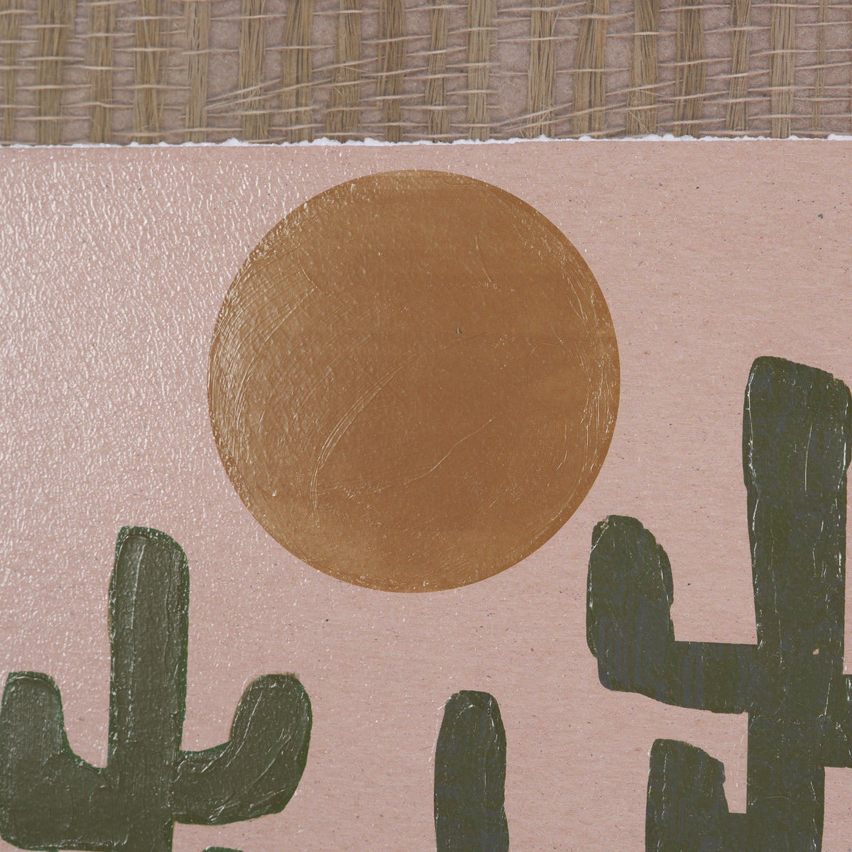 Southwestern Landscape No.3 by The Miuus Studio Textured Framed Artwork Matted under Glass from Mercana - Luna Furniture