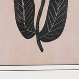 Abstract Golden Plant by Sharyn Bursic Hand-Embellished Textured Framed Artwork Matted under Glass from Mercana - Luna Furniture