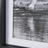 Thirsty Savanna Giraffes(Set of 2) by Jun Zuo Hand-Embellished Framed Photo Print Matted under Glass from Mercana - Luna Furniture