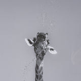 Thirsty Savanna Giraffes(Set of 2) by Jun Zuo Hand-Embellished Framed Photo Print Matted under Glass from Mercana - Luna Furniture
