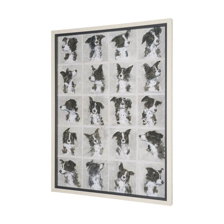 A Dogs Many Faces by Mercana Studio Hand-Embellished Framed Artwork Matted under Glass from Mercana - Luna Furniture