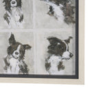 A Dogs Many Faces by Mercana Studio Hand-Embellished Framed Artwork Matted under Glass from Mercana - Luna Furniture