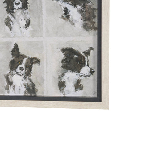 A Dogs Many Faces by Mercana Studio Hand-Embellished Framed Artwork Matted under Glass from Mercana - Luna Furniture