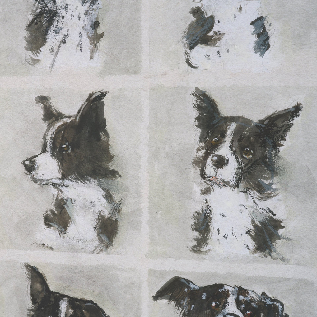A Dogs Many Faces by Mercana Studio Hand-Embellished Framed Artwork Matted under Glass from Mercana - Luna Furniture
