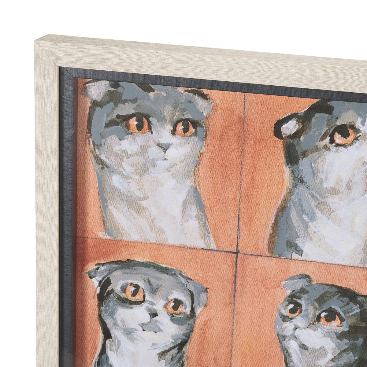 A Cats Many Faces by Mercana Studio Hand-Embellished Framed Artwork Matted under Glass from Mercana - Luna Furniture