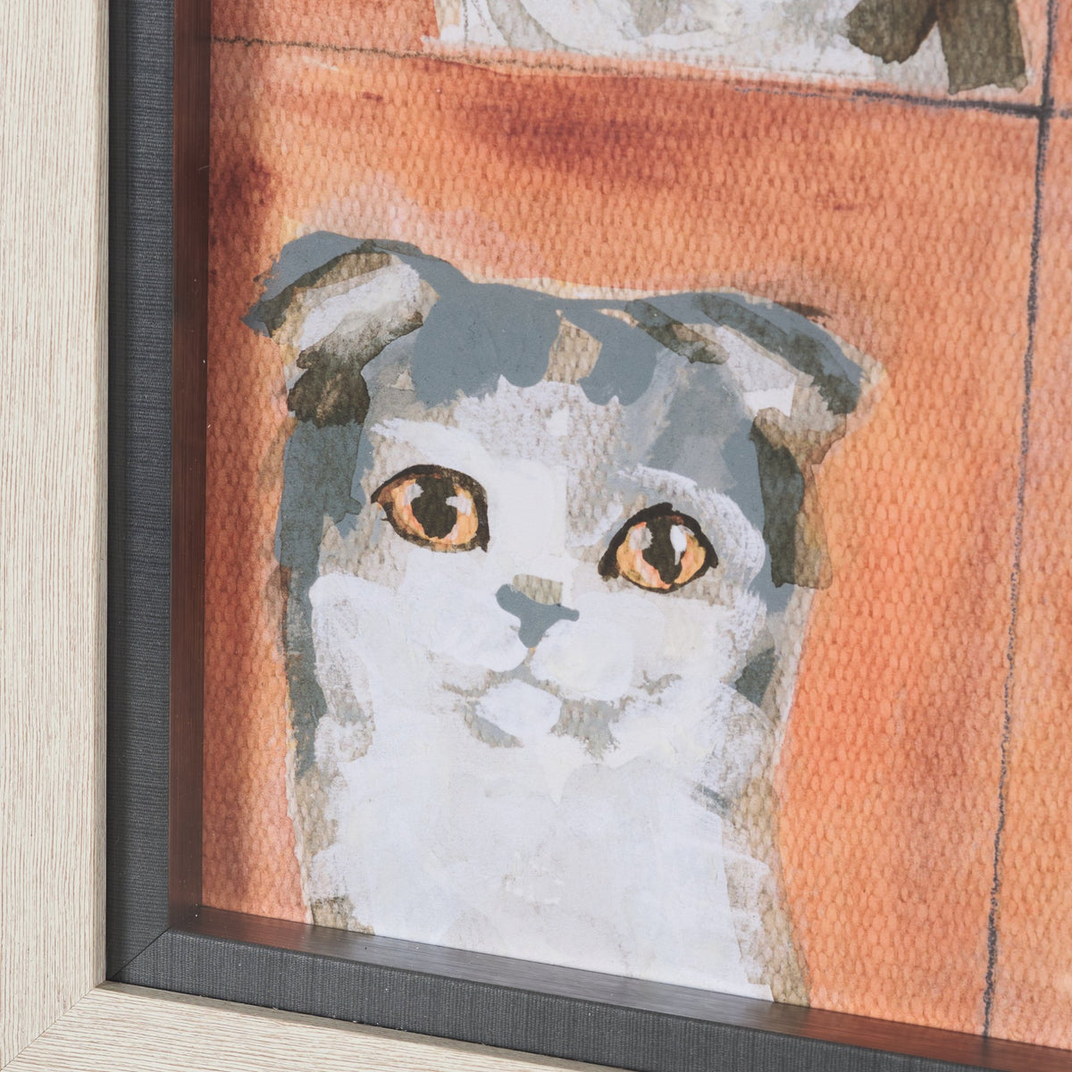 A Cats Many Faces by Mercana Studio Hand-Embellished Framed Artwork Matted under Glass from Mercana - Luna Furniture