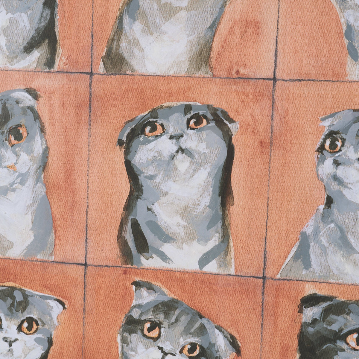 A Cats Many Faces by Mercana Studio Hand-Embellished Framed Artwork Matted under Glass from Mercana - Luna Furniture