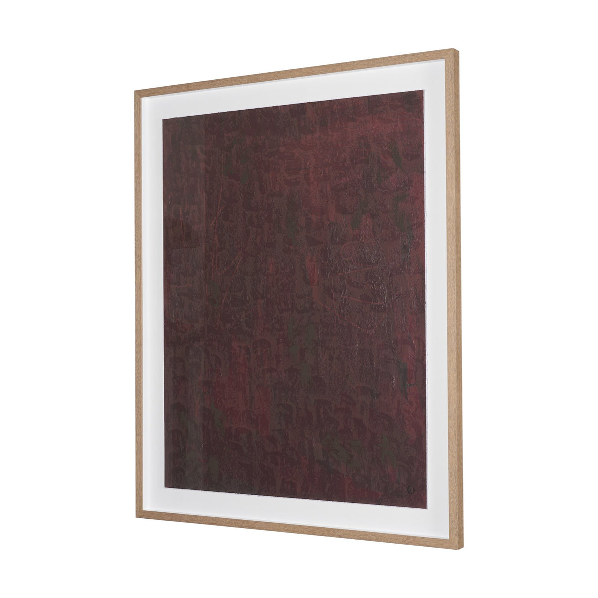 Mental Crossfire II by Mercana Studio Hand-Embellished Textured Framed Artwork Matted under Glass