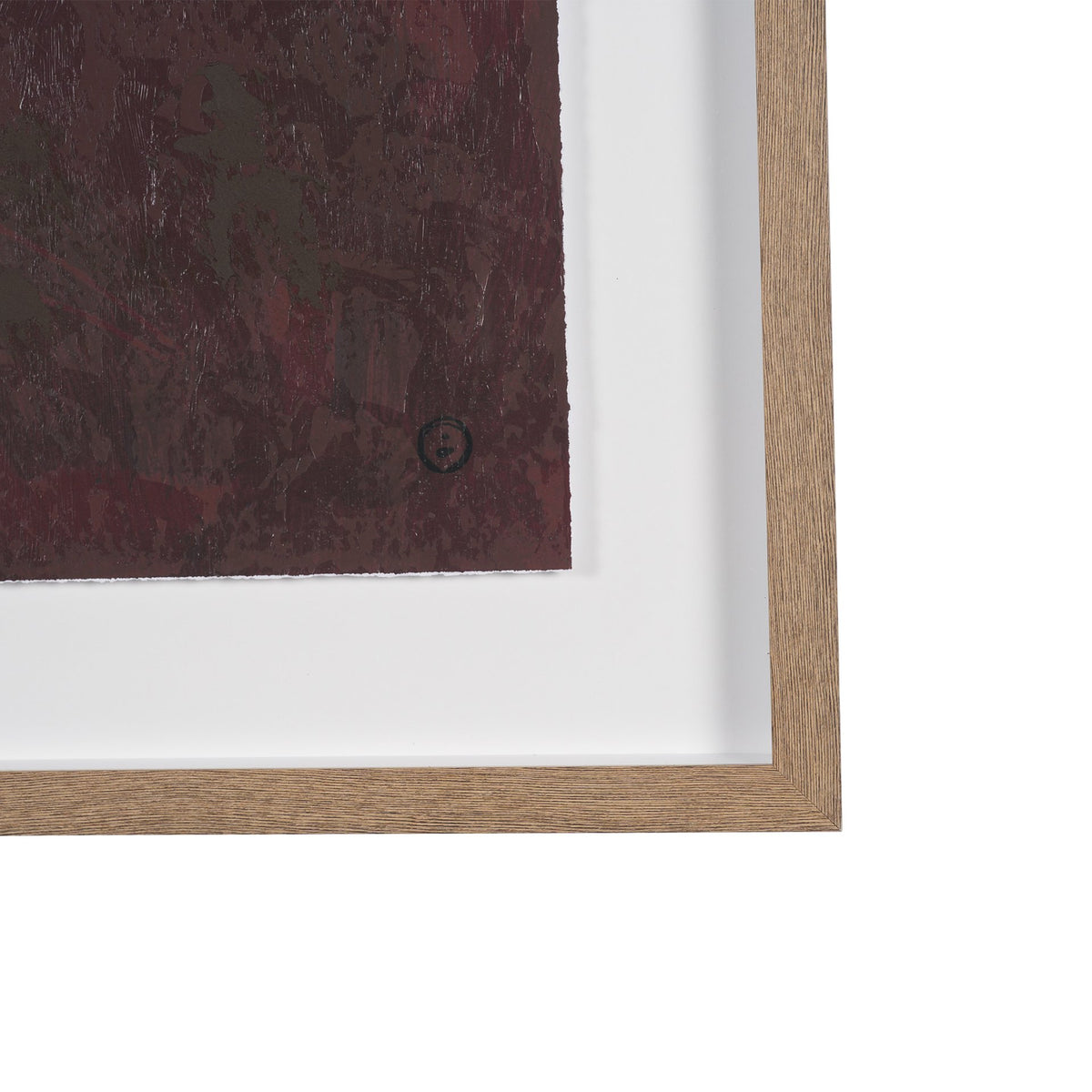Mental Crossfire II by Mercana Studio Hand-Embellished Textured Framed Artwork Matted under Glass