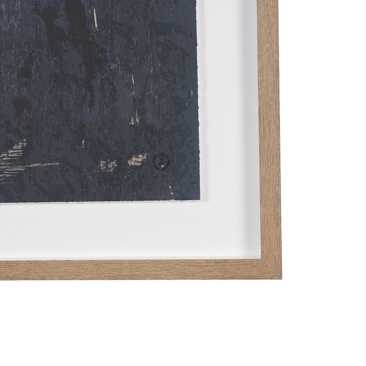 Mental Crossfire III by Mercana Studio Hand-Embellished Textured Framed Artwork Matted under Glass