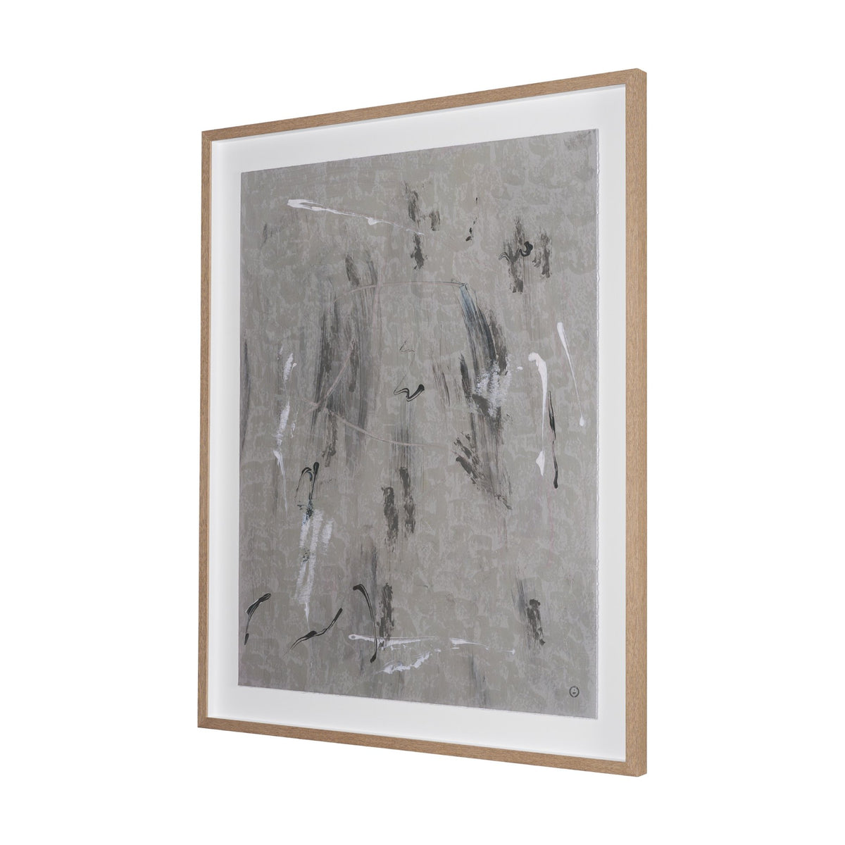 Mental Crossfire IV by Mercana Studio Hand-Embellished Textured Framed Artwork Matted under Glass