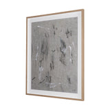 Mental Crossfire IV by Mercana Studio Hand-Embellished Textured Framed Artwork Matted under Glass