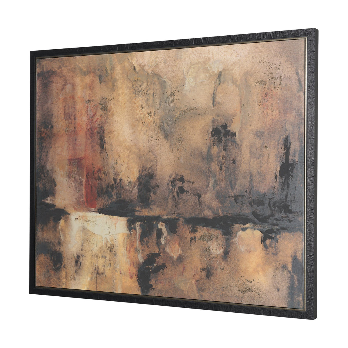 Give or Take by Ira Havuka Hand-Embellished Textured Framed Canvas Artwork
