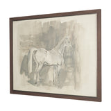 Figure Study: Equine Form I by Mercana Studio Hand-Embellished Textured Framed Canvas Artwork from Mercana - Luna Furniture