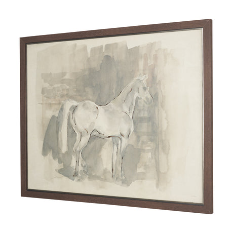 Figure Study: Equine Form I by Mercana Studio Hand-Embellished Textured Framed Canvas Artwork from Mercana - Luna Furniture
