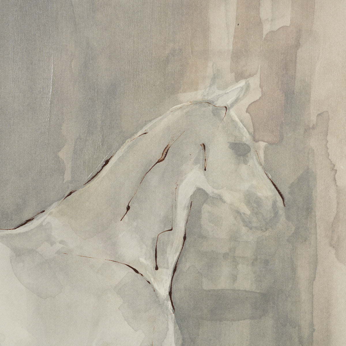 Figure Study: Equine Form I by Mercana Studio Hand-Embellished Textured Framed Canvas Artwork from Mercana - Luna Furniture