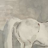 Figure Study: Equine Form I by Mercana Studio Hand-Embellished Textured Framed Canvas Artwork from Mercana - Luna Furniture