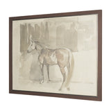 Figure Study: Equine Form II by Mercana Studio Hand-Embellished Textured Framed Canvas Artwork from Mercana - Luna Furniture