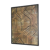 Bronze Geometry I by Mercana Studio Hand-Embellished Textured Framed Canvas Artwork from Mercana - Luna Furniture