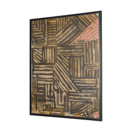 Bronze Geometry II by Mercana Studio Hand-Embellished Textured Framed Canvas Artwork from Mercana - Luna Furniture