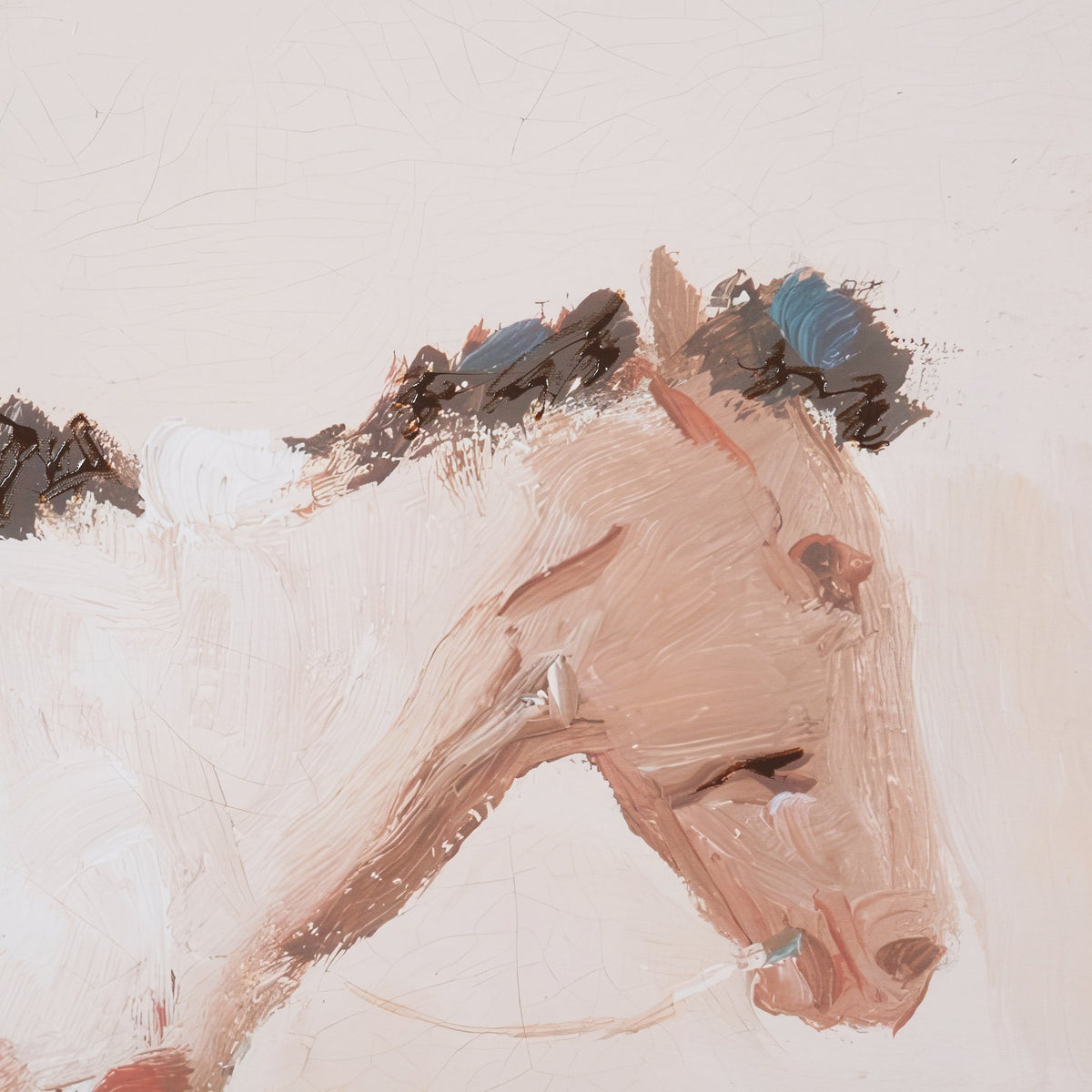 Indian Rider by LaVerne Nelson Black Hand-Embellished Textured Framed Canvas Artwork from Mercana - Luna Furniture