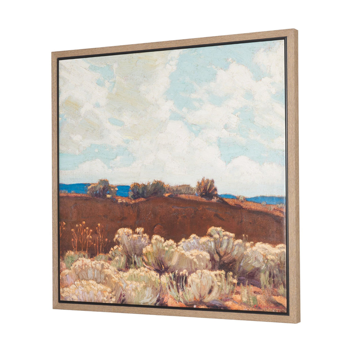 Landscape, Taos by Ernest Martin Hennings Hand-Embellished Textured Framed Canvas Artwork from Mercana - Luna Furniture