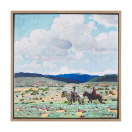 In the Foothills by Ernest Martin Hennings Hand-Embellished Textured Framed Canvas Artwork from Mercana - Luna Furniture