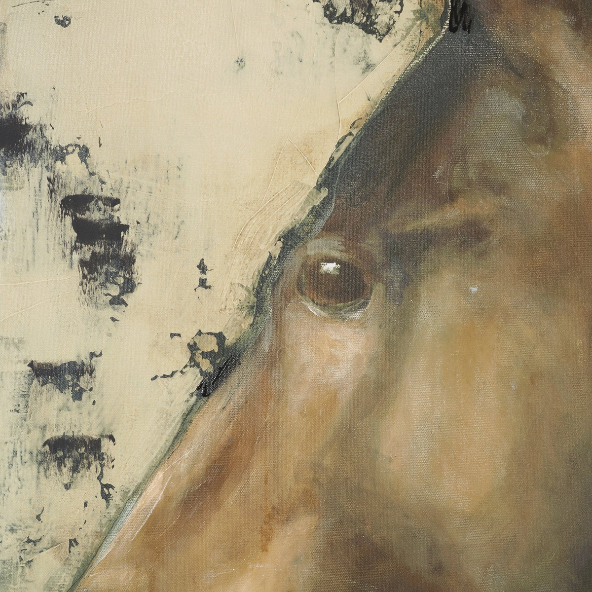 In Profile 2 by Sarah Helser Hand-Embellished Textured Framed Canvas Artwork from Mercana - Luna Furniture
