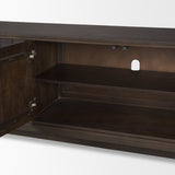Truss Dark Brown Wood 4 Door Closed Sideboard from Mercana - Luna Furniture