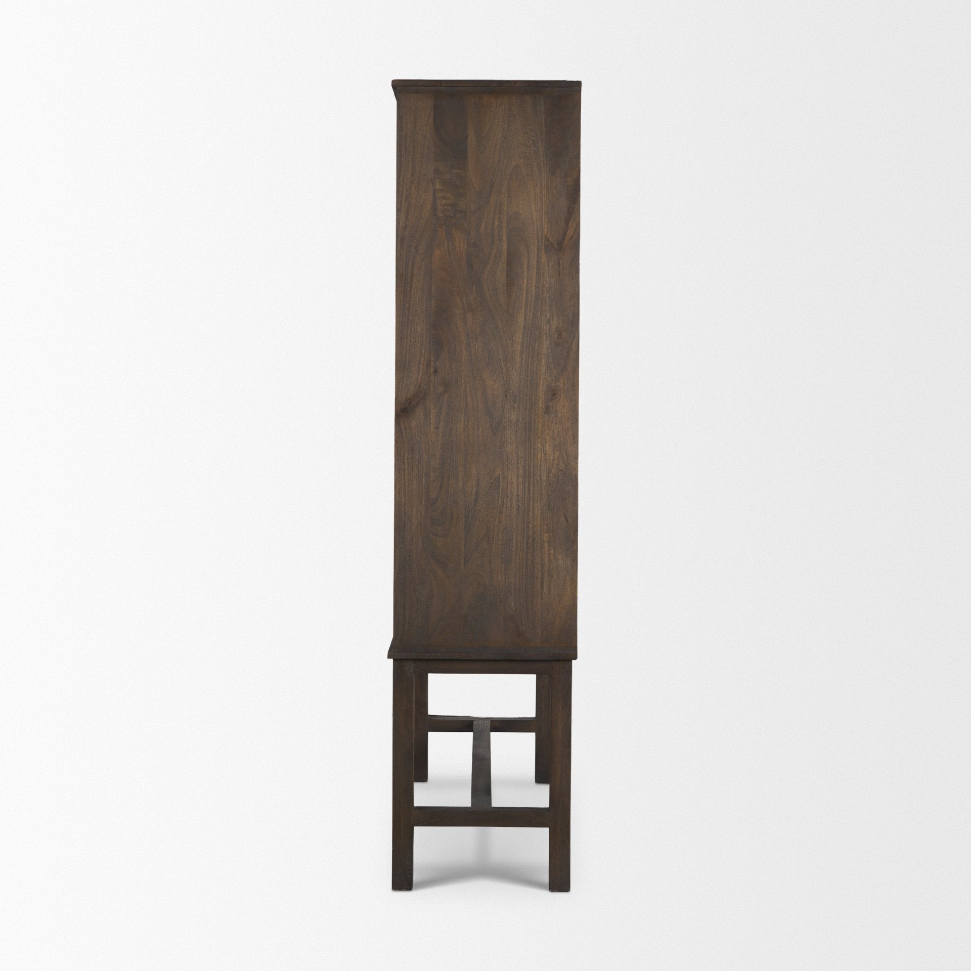 【新品】Magical Furniture / Truss Shelf Mercana Truss Dark Brown Wood 6 Door Tall Cabinet – Luna Furniture