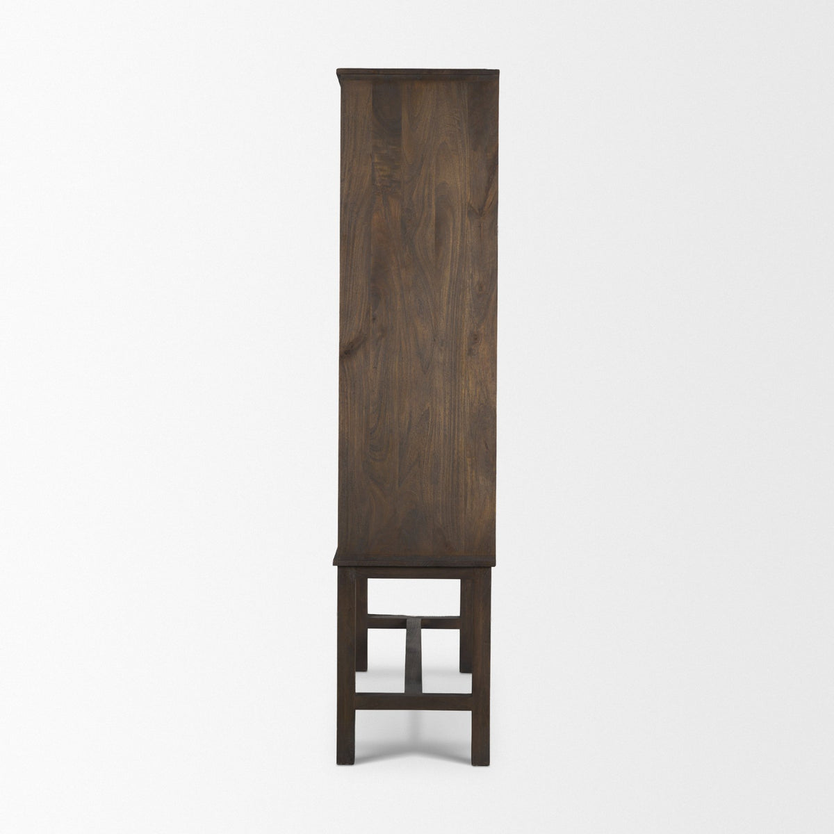 Truss Dark Brown Wood 6 Door Tall Cabinet from Mercana - Luna Furniture