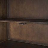 Truss Dark Brown Wood 6 Door Tall Cabinet from Mercana - Luna Furniture